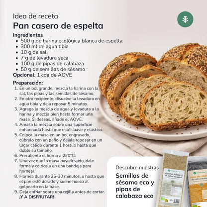 Farine d'épeautre blanc Eco Planeta Huerto 5 Kg