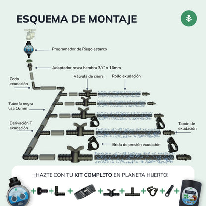 Rouleau d'exsudation Agro Planeta Huerto 25 m