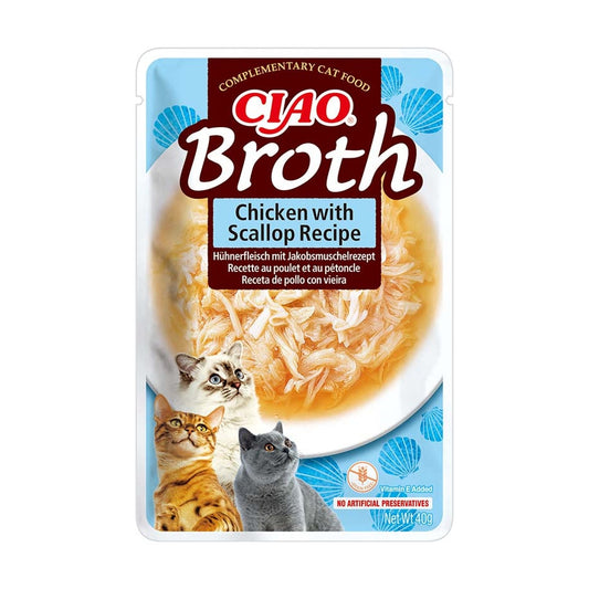 Churu Broth pouch Kurczak z przegrzebkiem w bulionie 40 g