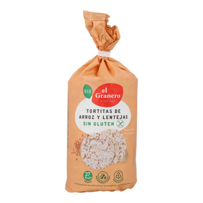 Glutenfreie Bio-Reis-Linsen-Fladen El Granero, 115 g