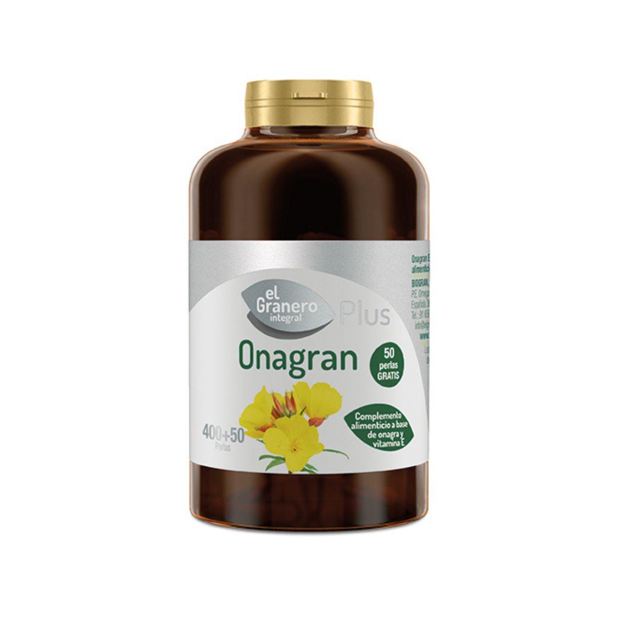 Onagran Olio di enotera El Granero, 400+50 capsule da 700 mg