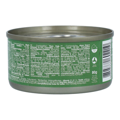 Kit Cat Dosenaufsatz – Thunfisch & Garnelen 80 g Nassfutter für Katzen in Gelatine