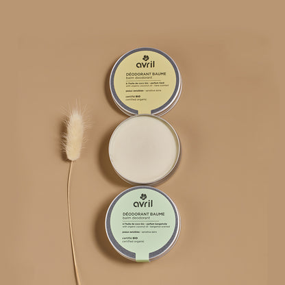 Baume déodorant pour peaux sensibles à la bergamote, Avril, 85 g