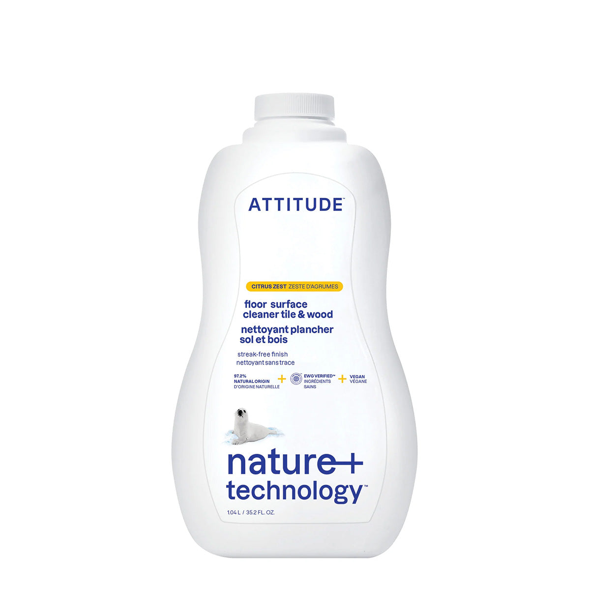 Citrusvloerreiniger voor parket en tegels Attitude 1 L
