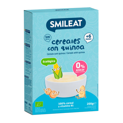 Bouillie de céréales sans gluten avec quinoa Eco Smileat, 200 g