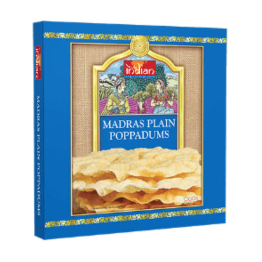 Madras poppadums naturels véritablement indiens 112g