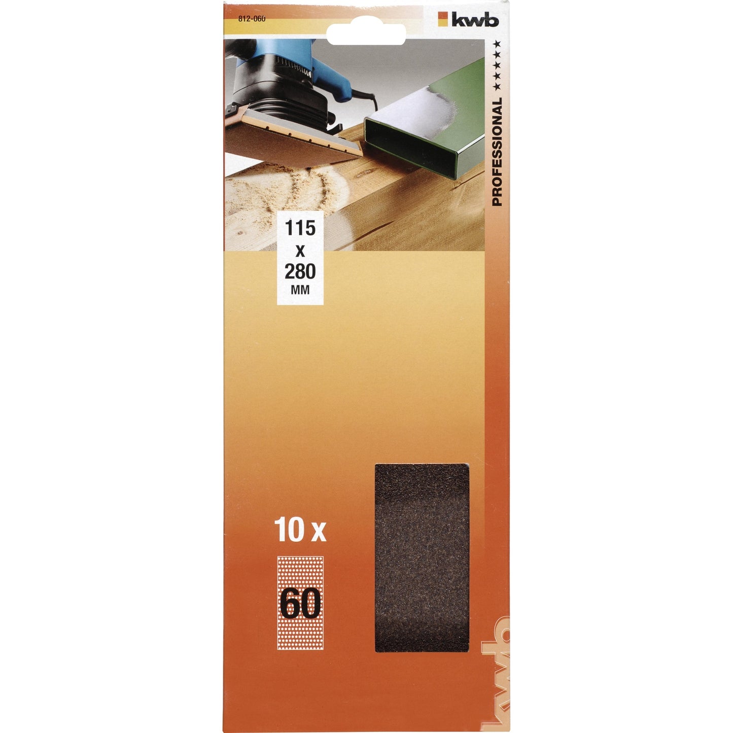 10 slipark för excenterslipmaskin 115 x 280 mm KWB GR 120