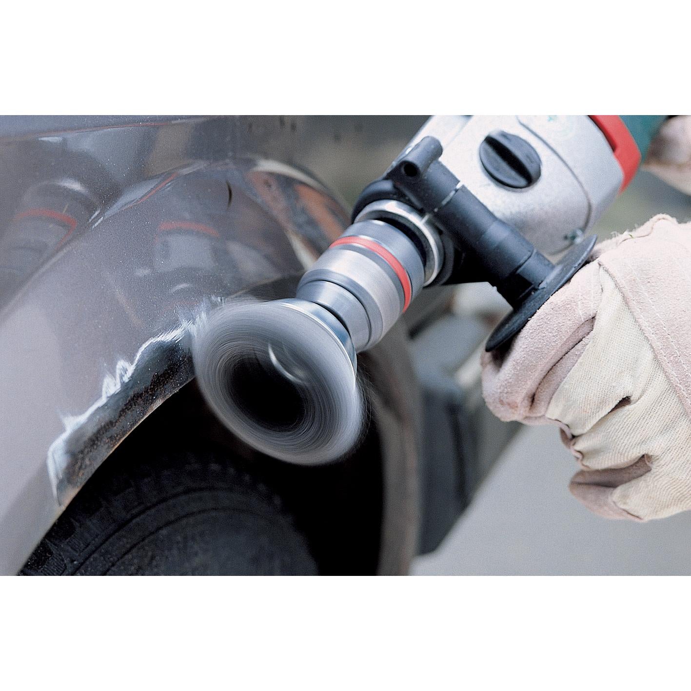 Metalen borstel voor boormachine met zeshoekige schacht 1/4" (6,35 mm) Ø 75 mm