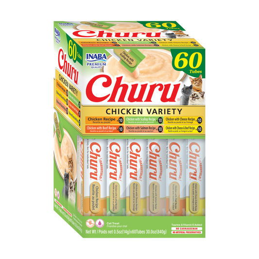 Churu Hühnervariationen Cremiger Snack für Katzen 60 x 14 g