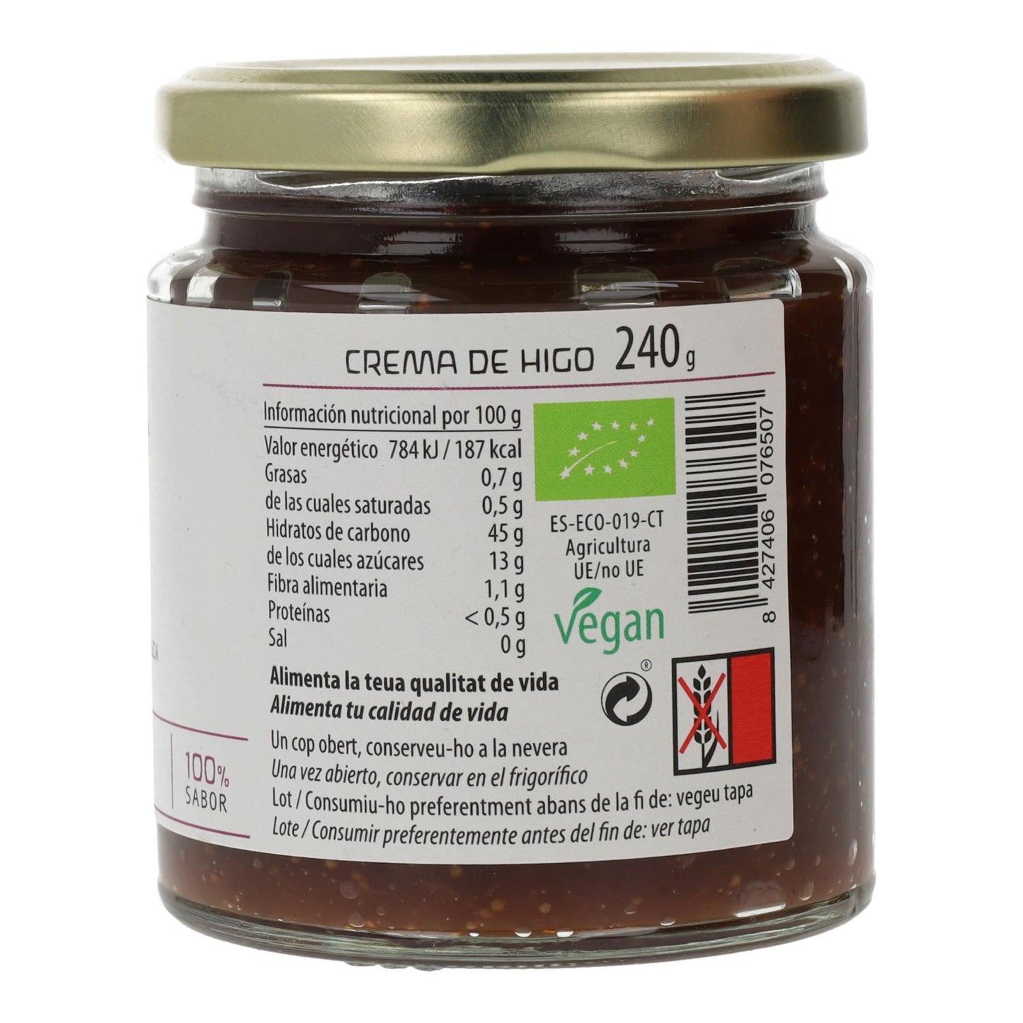 Marmellata di fichi ECO Cal Valls, 240 g