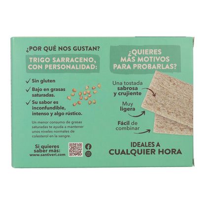 Lichte en knapperige toast van biologische boekweit Santiveri 100 g