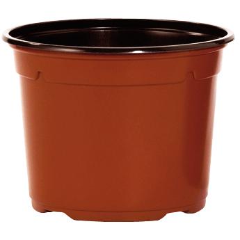 Doniczka z polipropylenu, brązowa, 9 x 6,8 cm, 15 szt.