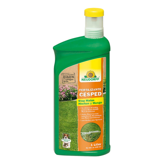 Neudorff Weed and Moss Stop Lawn Fertiliser 1 L