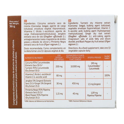 Complexe de curcuma Nature Essential 10 000 mg, 60 gélules