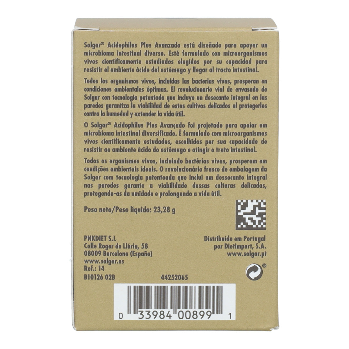 Pack 2x Acidophilus plus avancé Solgar 60 gélules végétales