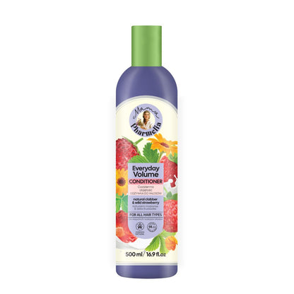 Après-shampoing au lait caillé et à la fraise des bois, Mama Pharmelia, 500 ml