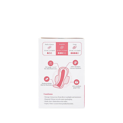 Biodegradowalne podpaski z włókna bambusowego Regular Ecoboom 8 szt.