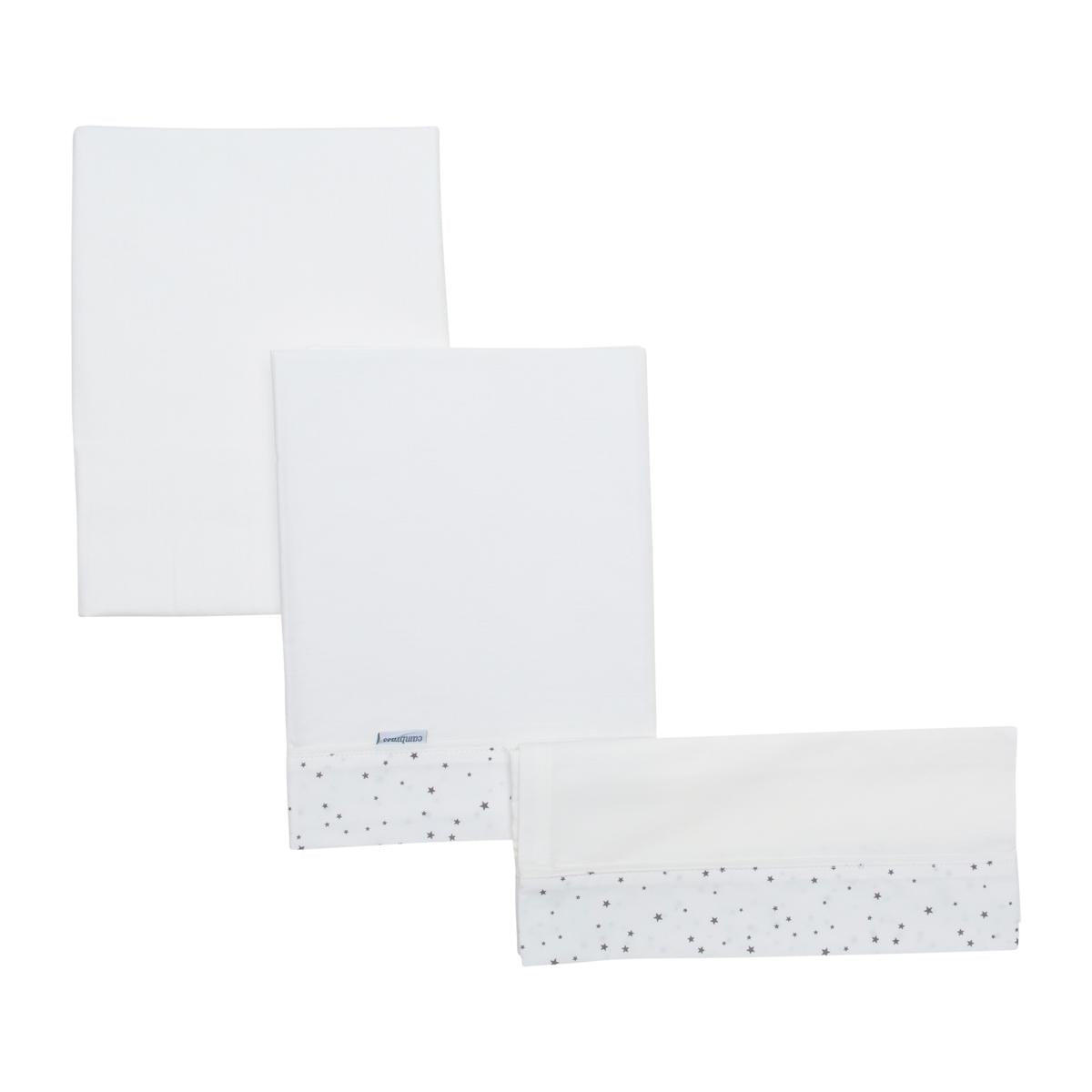 Laken voor wiegje met Star/Astra-ontwerpen, 3 stuks Astra Rosa