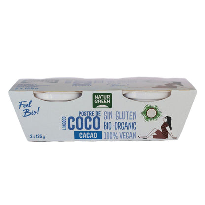 Dessert au cacao et à la noix de coco Naturgreen, 2 x 125 g