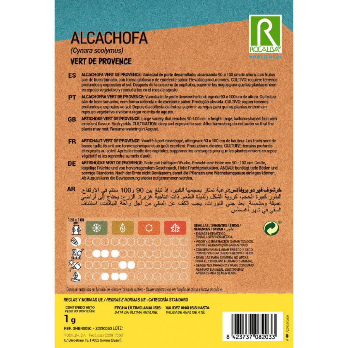 Nasiona karczocha vert de provence