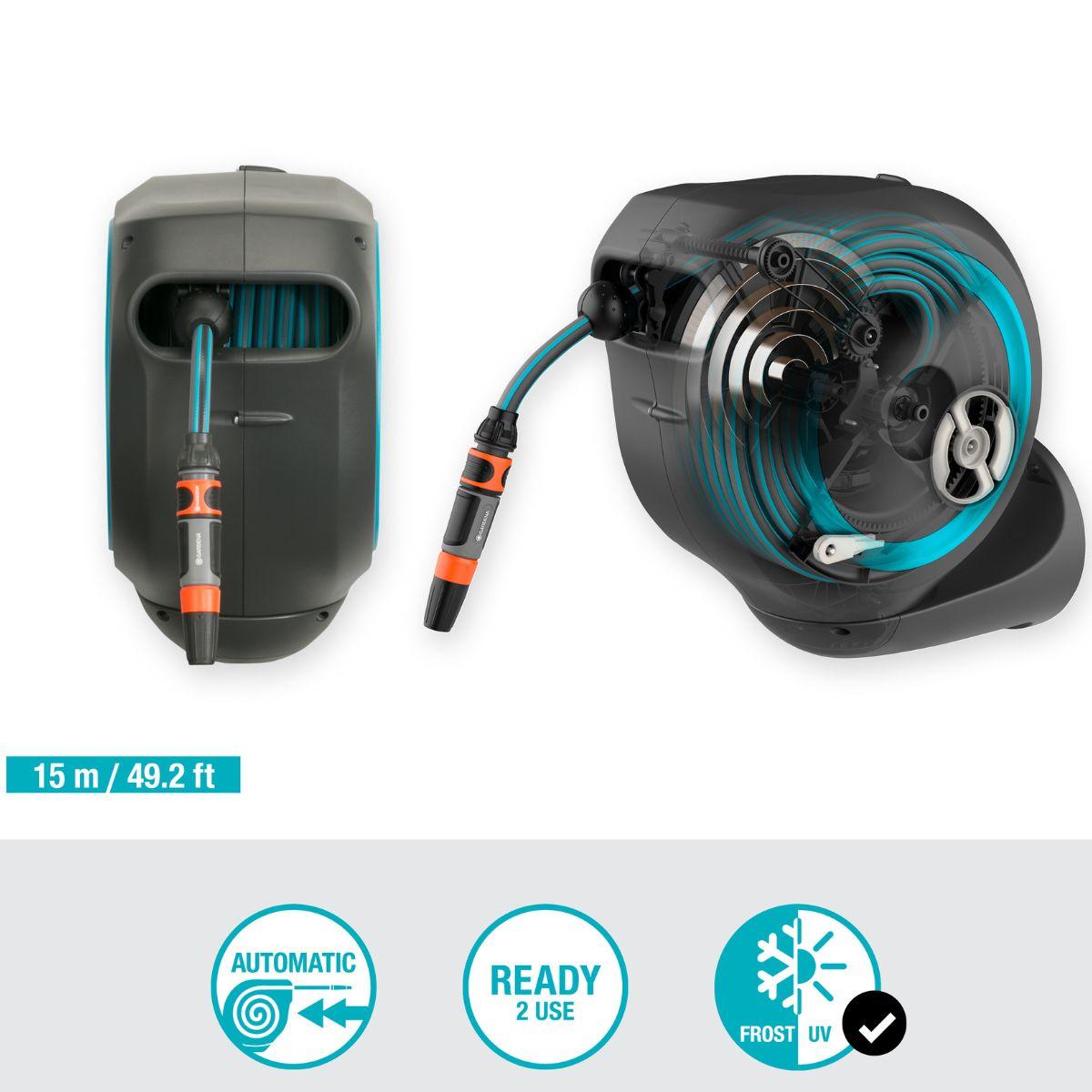 Portagomma da parete RollUp S 15 m Gardena (ricondizionato)
