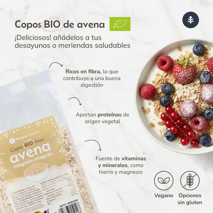 Flocons d'avoine grossiers sans gluten ECO Planeta Huerto 1,5 Kg
