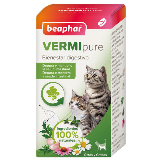 Beaphar VERMIpure Compresse antiparassitarie naturali per gatti e gattini 50 compresse