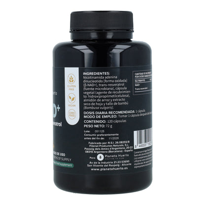NAD+ Transresveratrol Planeta Huerto 120 Kapseln