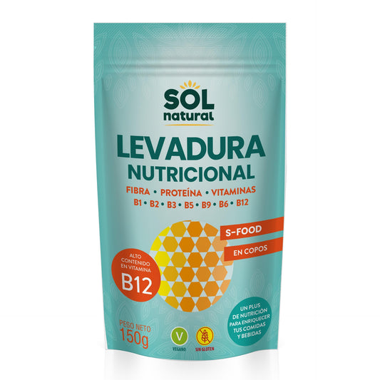 Näringsjäst med vitamin B12 Sol Natural 150 g