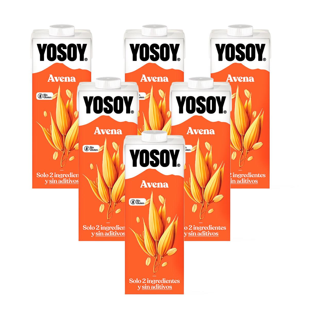 6er-Pack glutenfreies Hafergetränk YOSOY 1 l