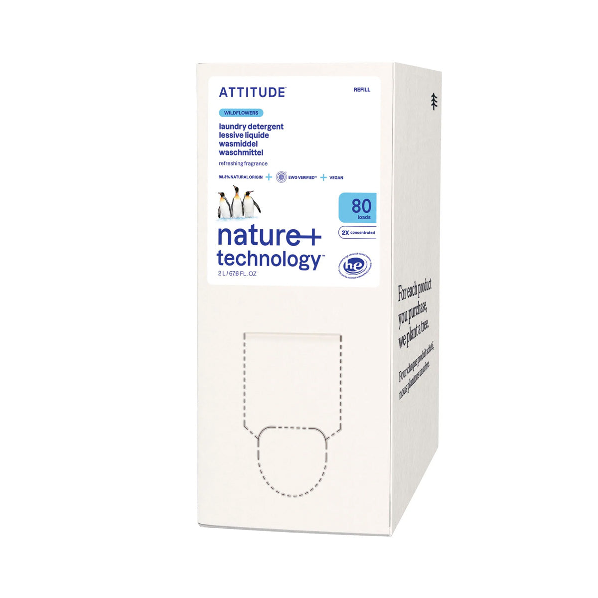Recharge écologique pour lessive Wildflowers Nature + technologie 2 L 80 lavages