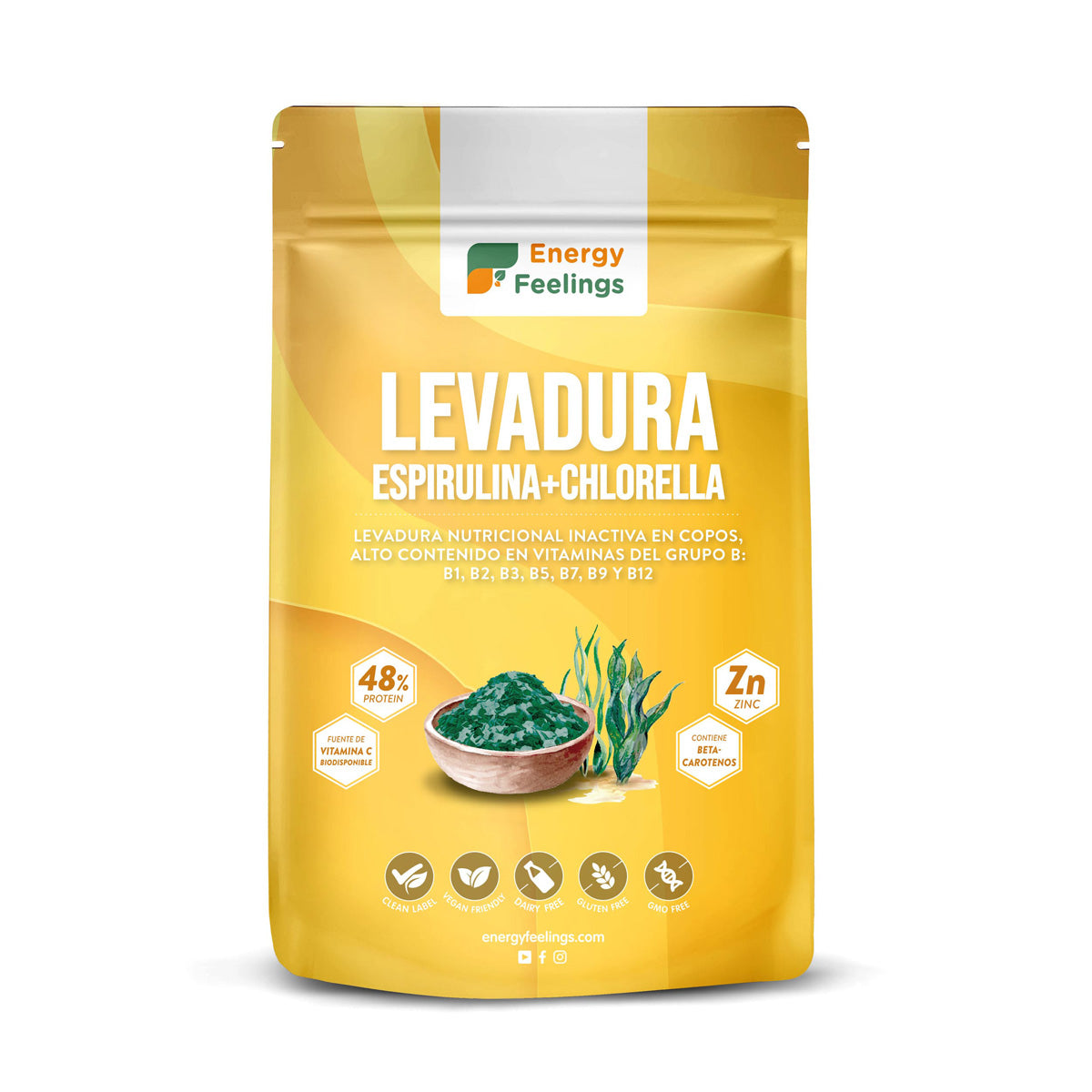 Lievito Nutrizionale con clorella e spirulina XL Energy Feelings 250 g