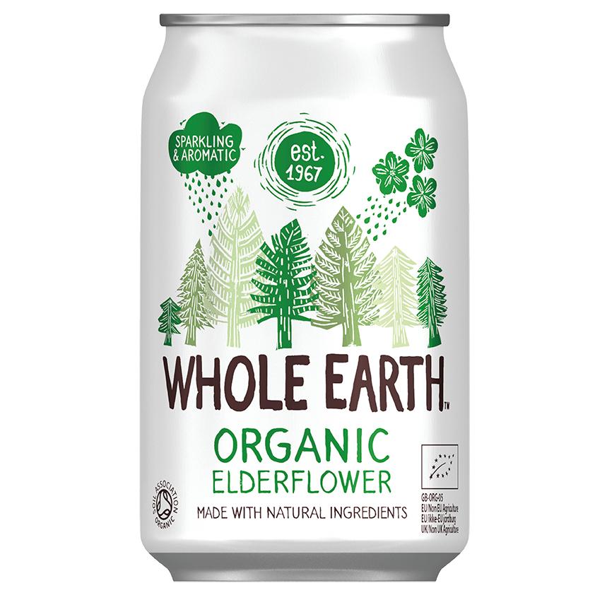 Whole Earth Organic Elderflower Soft Drink 330 ml
