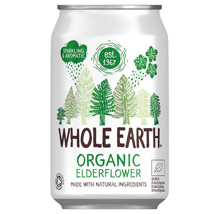 Whole Earth Organic Elderflower Soft Drink 330 ml