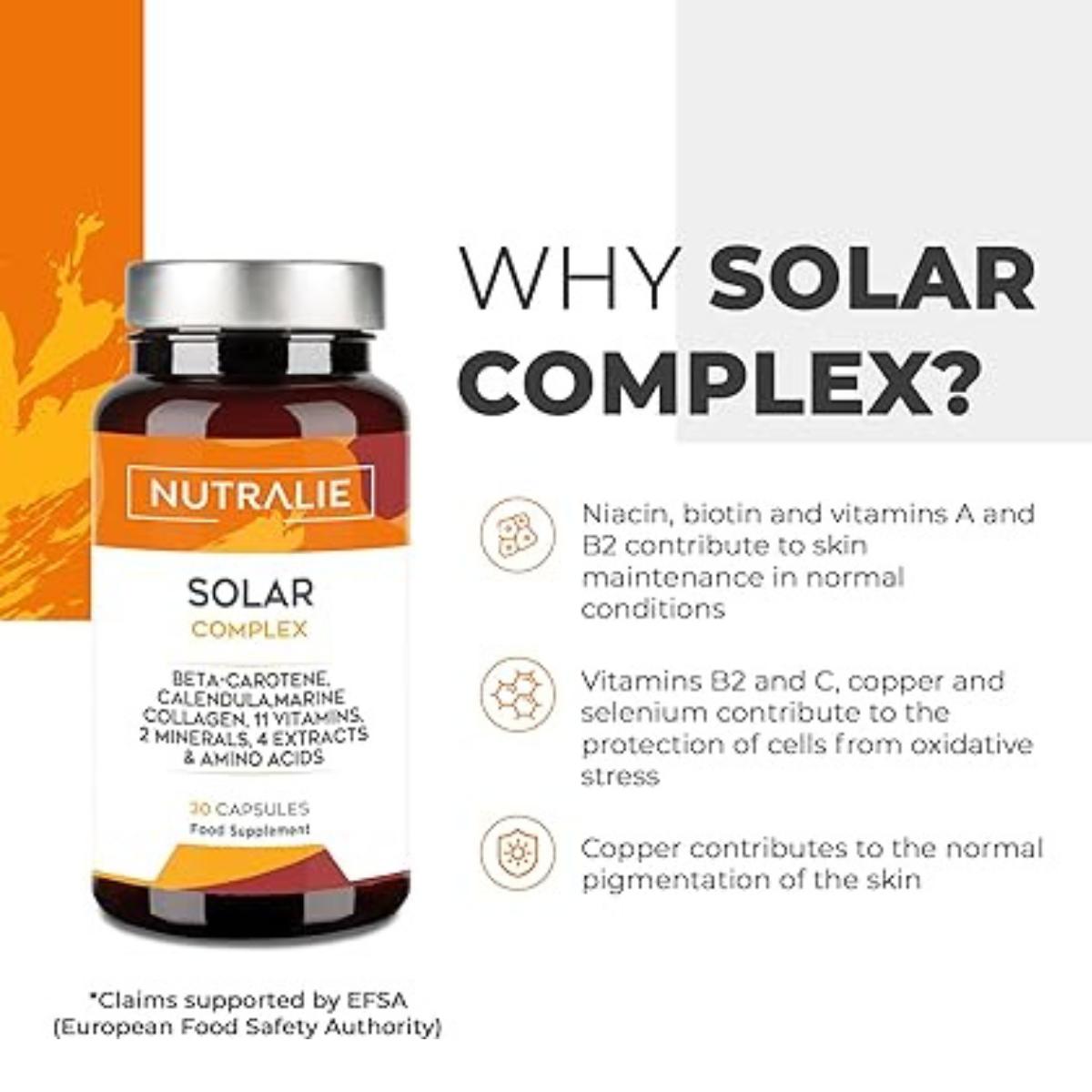 Solar Complex with Collagen Tanning and Protection Nutralie 30 capsules