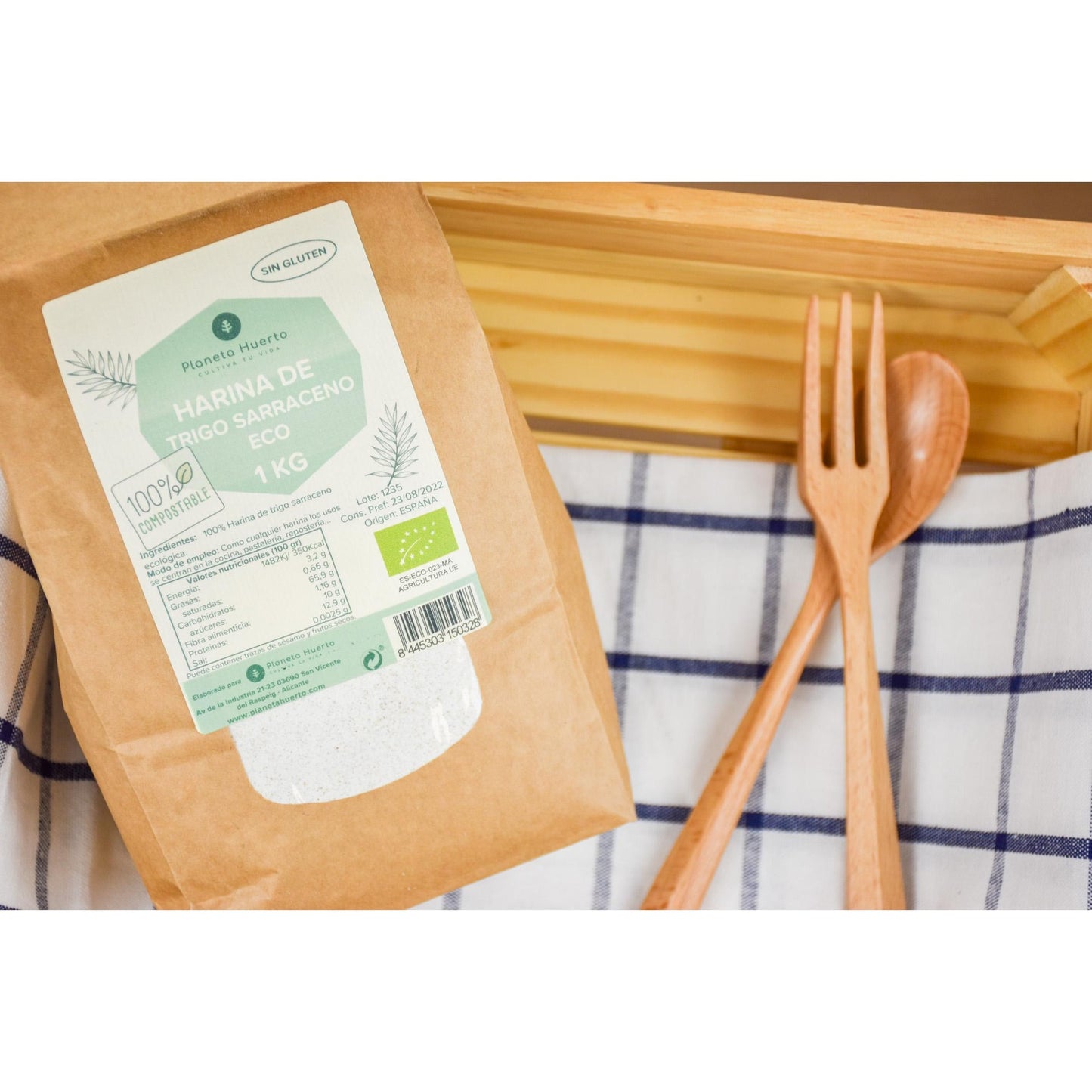 Glutenfreies Buchweizenmehl ECO Planeta Huerto 1 kg