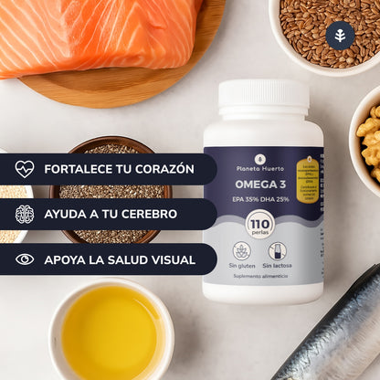 Omega 3 EPA 35% DHA 25% Planeta Huerto 110 Perle