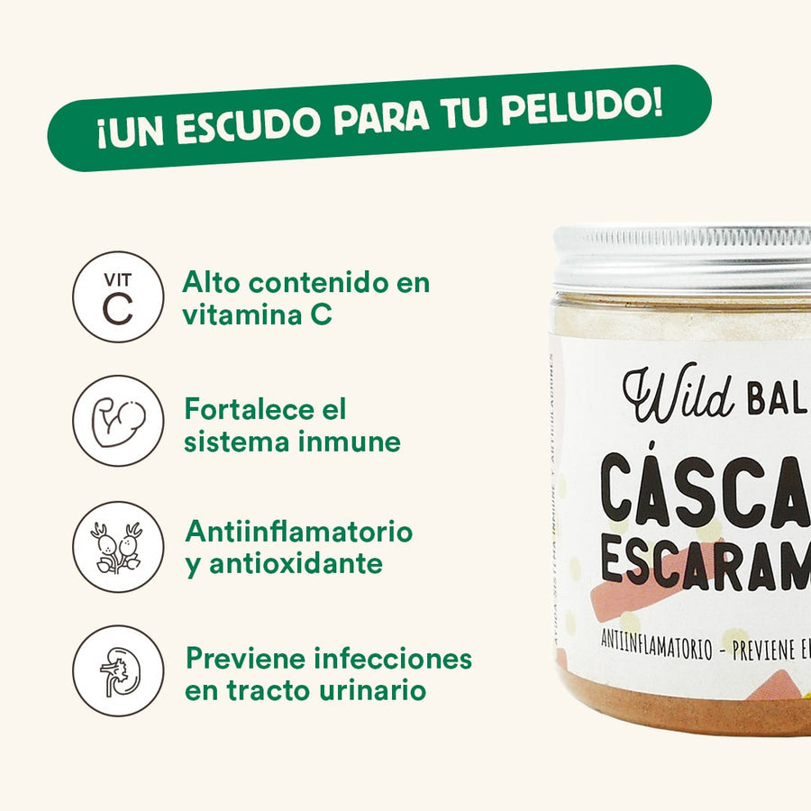 Buccia di rosa canina Integratore per animali domestici Wild Balance 100 g