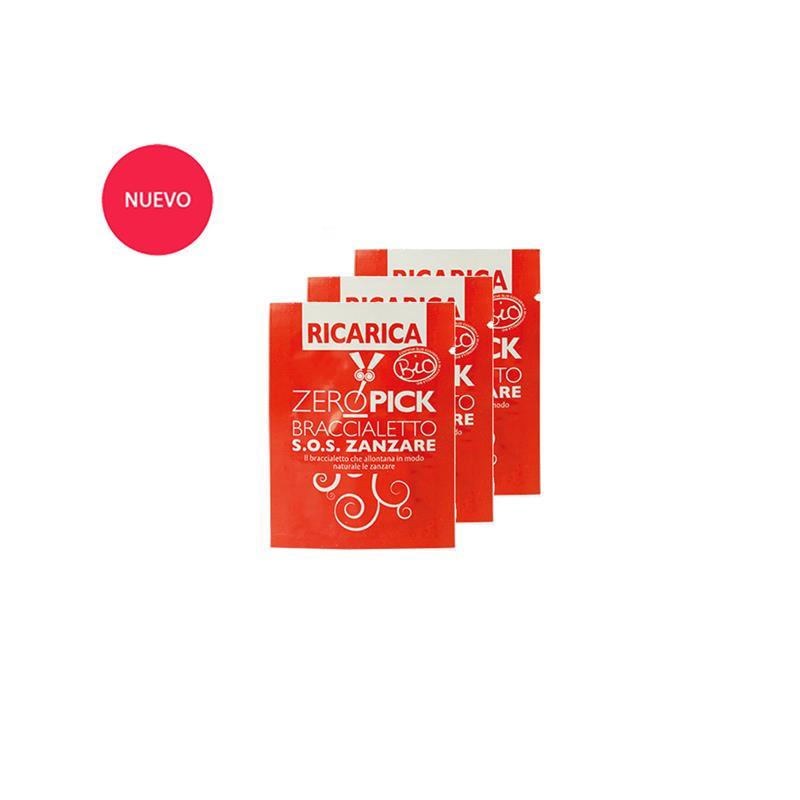 Kit med 3 refillplattor för myggarmband Zeropick