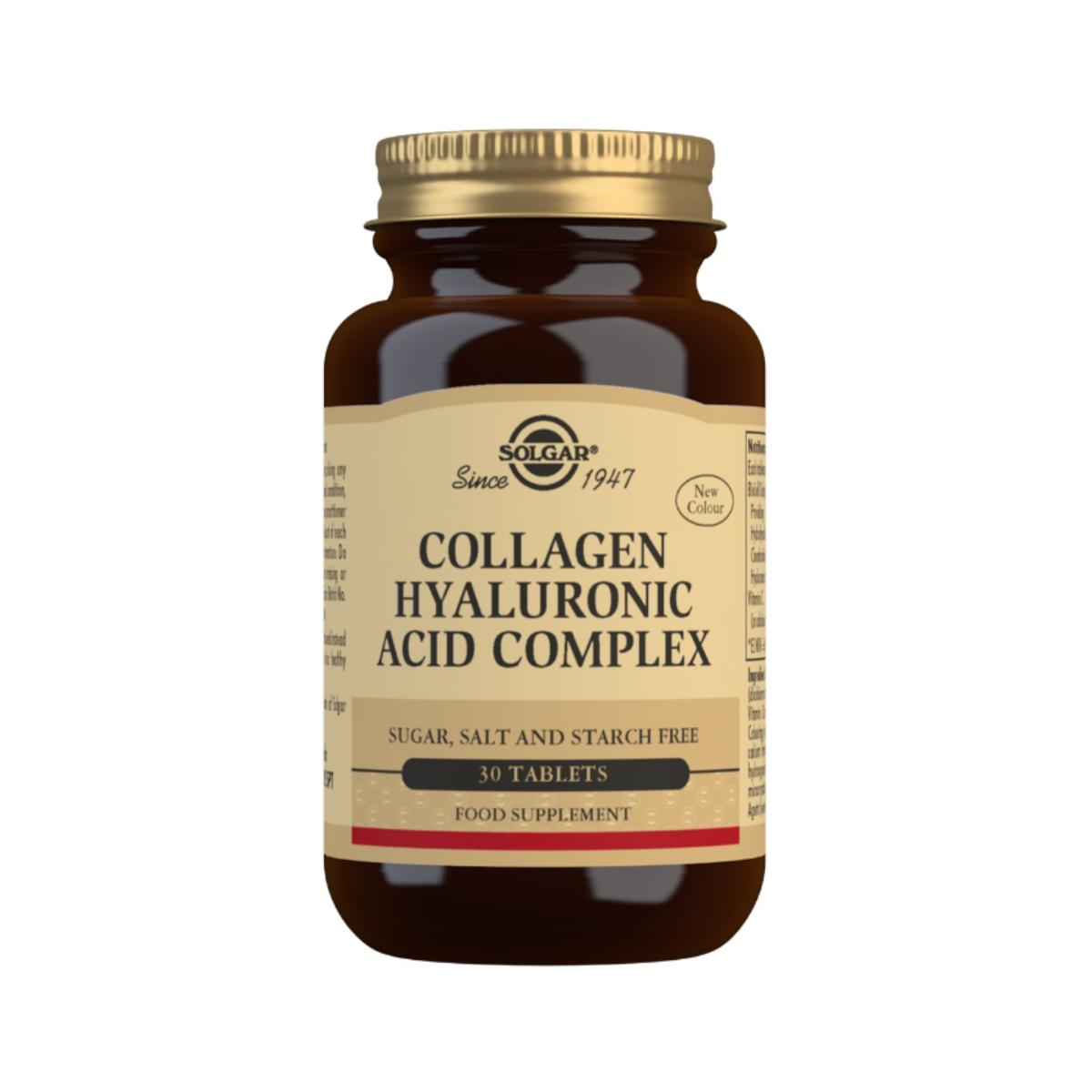 Collagen Hyaluronic Acid Complex 30 tablets 120 mg - Solgar
