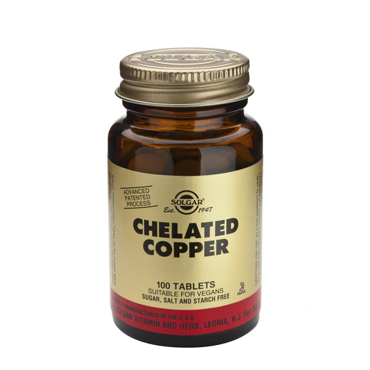 Solgar Chelated Copper, 100 tablets