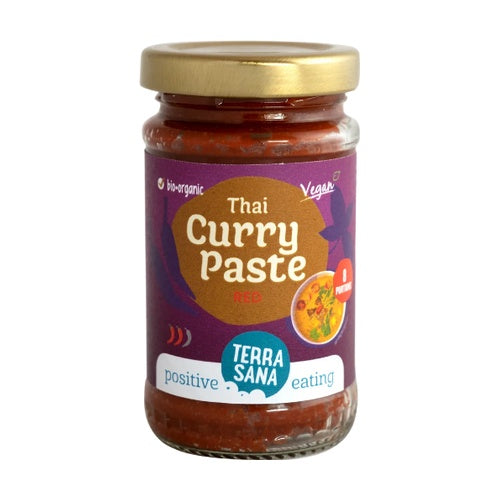 Pâte de curry rouge thaï Terrasana 120 g