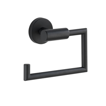 Bosio Matte Black Stainless Steel Toilet Roll Holder Without Lid Wenko