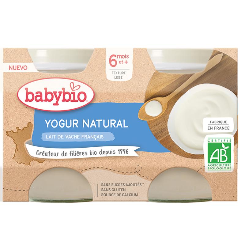 Jogurt naturalny z ekologiczną mlekiem krowim, 2x130 g. Babybio