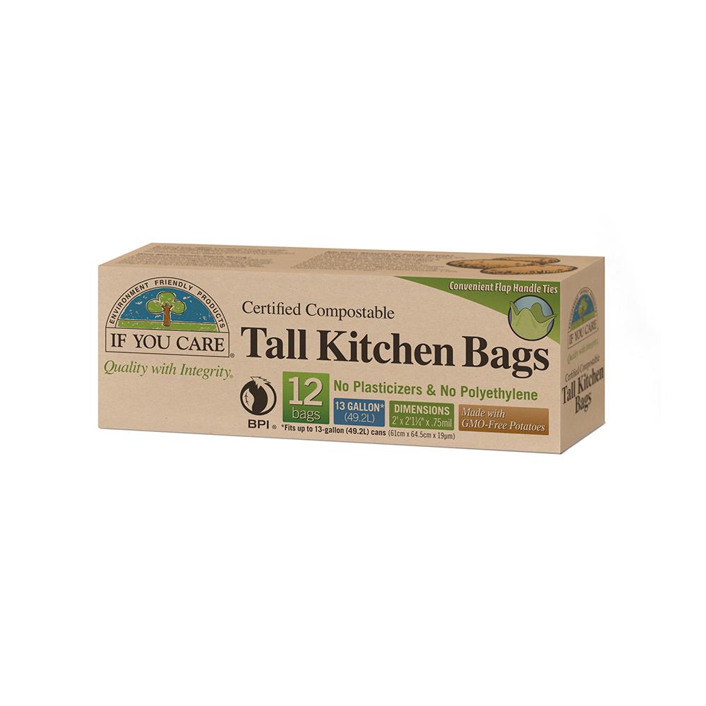 Sacs poubelle compostables 50 litres If You Care 12 unités