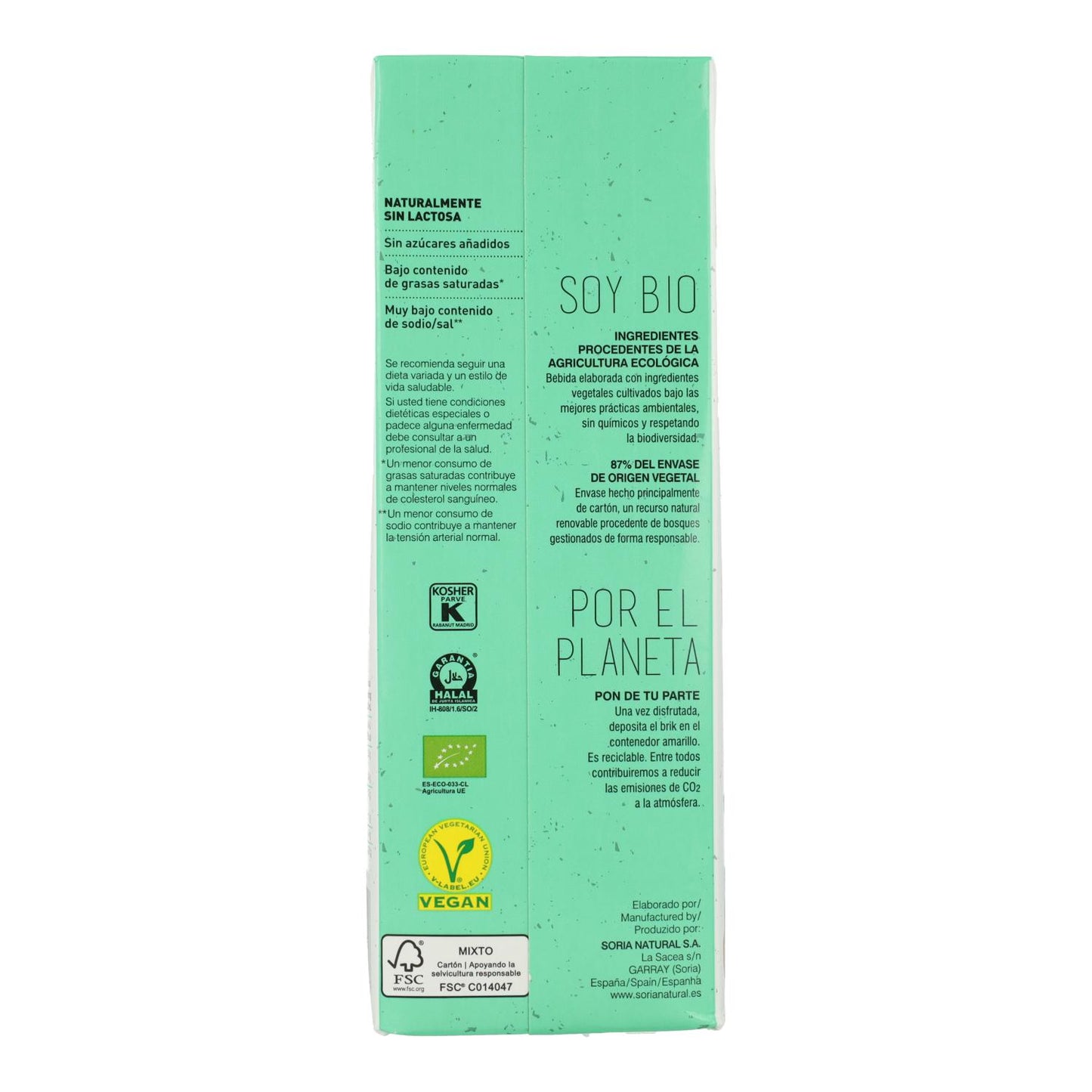 Boisson à l'avoine Soria Natural 1 L