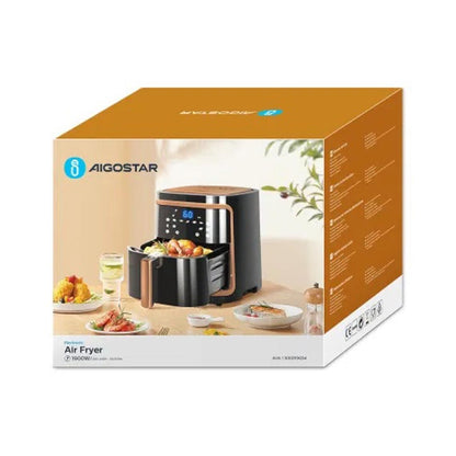 Frytkownica powietrzna 1900 W o pojemności 7 l Aigostar Box w kolorze ochry (odnowiona)
