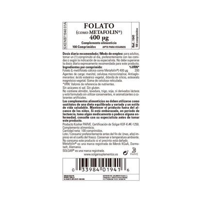Folsäure (Metafolin) 50 Tabletten