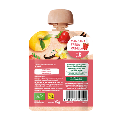 Confezione mista di pouch di frutta biologica (a partire dai 6 mesi) babybio