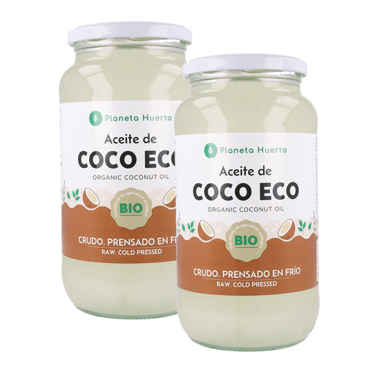 Pack of 2 ECO coconut oils Planeta Huerto 860 ml